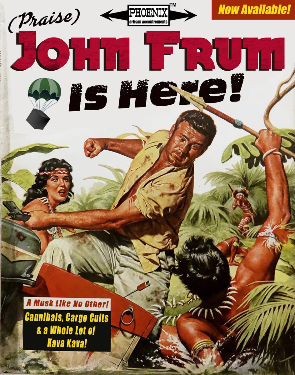 Douglas_Smythe's tweet photo. https://t.co/oilXmguLbD

John From IS HERE!

Scent Profile: Sicilian Cedrat, Black Pepper, Sea Salt, Ambergris, Royal Hawaiian Sandalwood, Kava Kava (in aftershave, Vetiver in Soap), White Musk &amp; Animalic Musk.
#JohnFrum #Musk #NewRelease #Shaving #PhoenixShaving #Artisan https://t.co/rsqw55NyYn