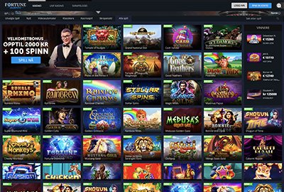 Nytt casino: Få 100 % opptil 2000 kroner + hele 100 free spins på Fortune Jackpots. Les vår anmeldelse og hent tilbudet her: nyecasino.org/anmeldelser/fo…
