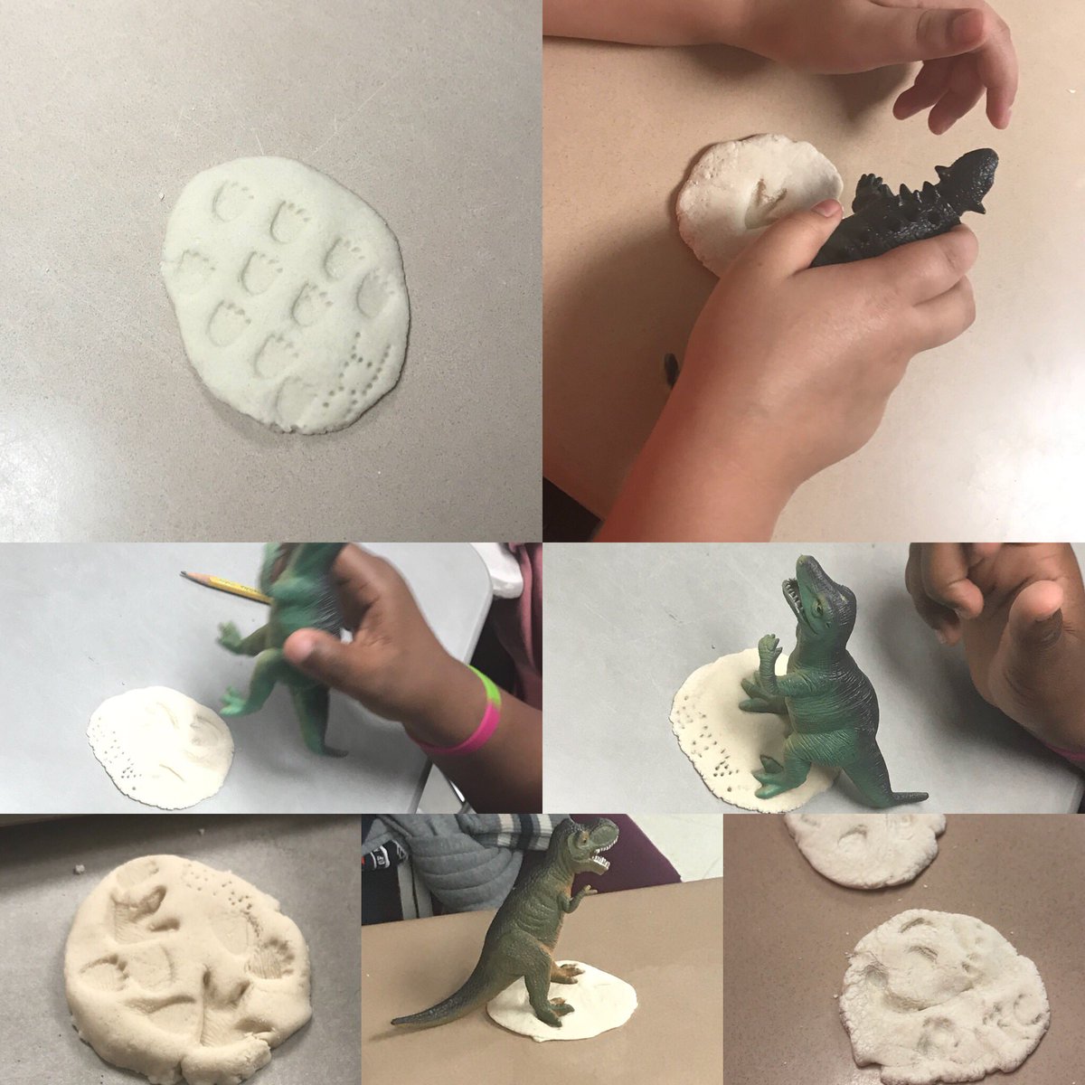 astone0812's tweet image. After learning about fossils for the last two weeks, my class attempted to make their own fossils. Fingers crossed they bake correctly over the weekend! #fourthgradescience #firsttimescienceexperiment @AlwaysScience1 @EdVBaldwin