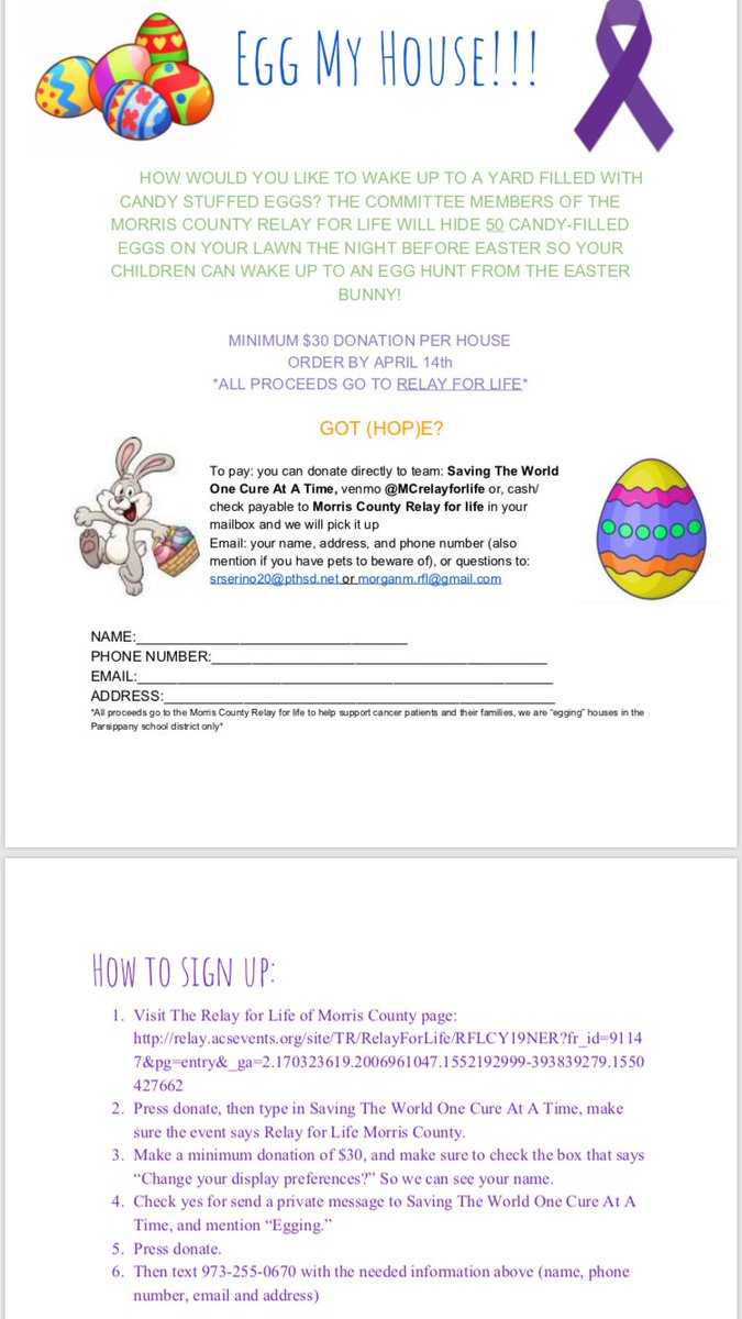 ParHillsHS's tweet image. The Parsippany Hills Interact Club has teamed up with Morris County Relay for Life on 3 great fundraisers.