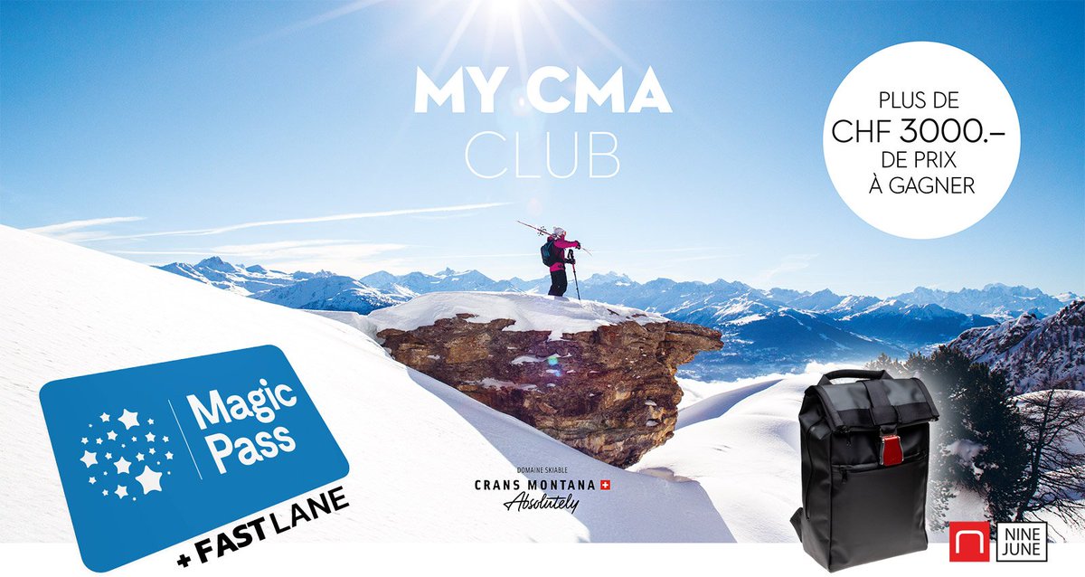 IdTicketing's tweet photo. Gagne ton #magicpass 2019-2020 avec ta Fastlane, deviens membre du My CMA Club et bien + encore ici: https://t.co/WrPXBoXXcT @CransMontanaSki @IDMobile_SA #skiing #snowboard @valaiswallis @MySwitzerland_f https://t.co/t93ouRTPJZ