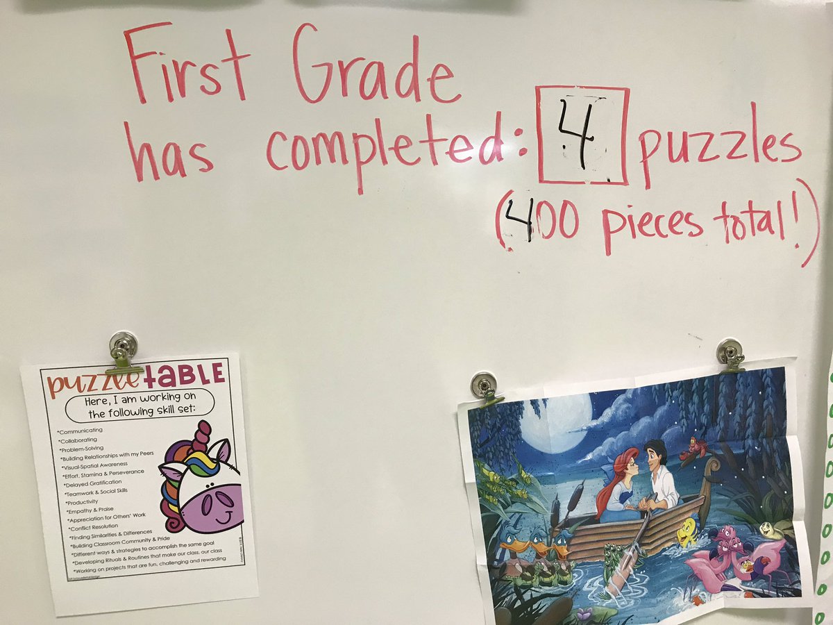 BryanRoadES's tweet image. First grade students @BryanRoadES use available time to build their skill-set completing puzzles #PuzzleTable 🧩