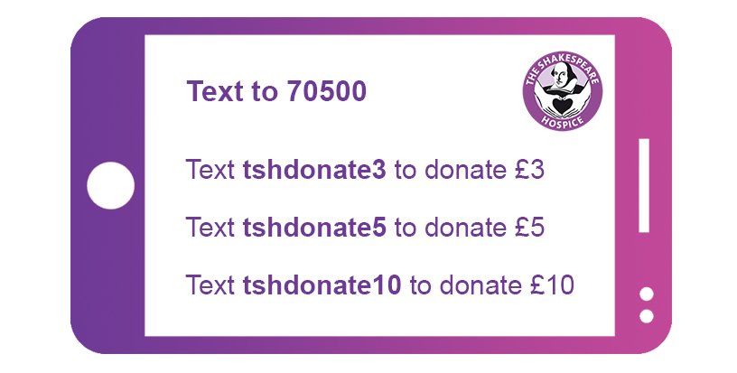 GavinTSH's tweet photo. A very simple, quick and effective way to make a donation to your local #hospice. Thank you for your support.
#fundraiser #fundraising #charity #makeadifference #donation #donate #ThankYou https://t.co/OsvmrWUOZt