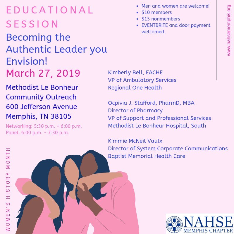 NAHSE_Memphis's tweet photo. There is still time to register for this awesome event!  We are looking forward to meeting you there.

#NAHSEMemphischapter #NAHSEMemphis #WomensHistoryMonth #Womeninhealthcare

https://t.co/03HYFpCg0e https://t.co/nkp7aNeBTS