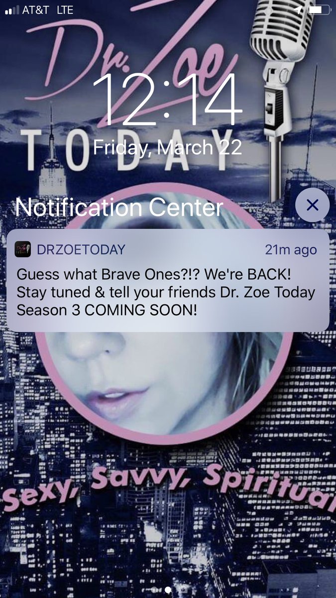 Zoes123Shop's tweet photo. If you have dared to download the “Dr Zoe Today” free app Be sure to accept push notifications for daily inspiration &amp; to be notified of new guests! #DrZoe💋 https://t.co/q7o8eZtBEb