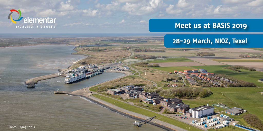 elementargroup's tweet image. Next week we&apos;ll be at #BASIS2019 on the island of Texel, Netherlands. We look forward to meeting you at this exciting event, organized by the Benelux Association of Stable Isotope Scientists. @BASIS_isotope @NIOZnieuws #StableIsotopes #StableIsotopeAnalysis #IRMS