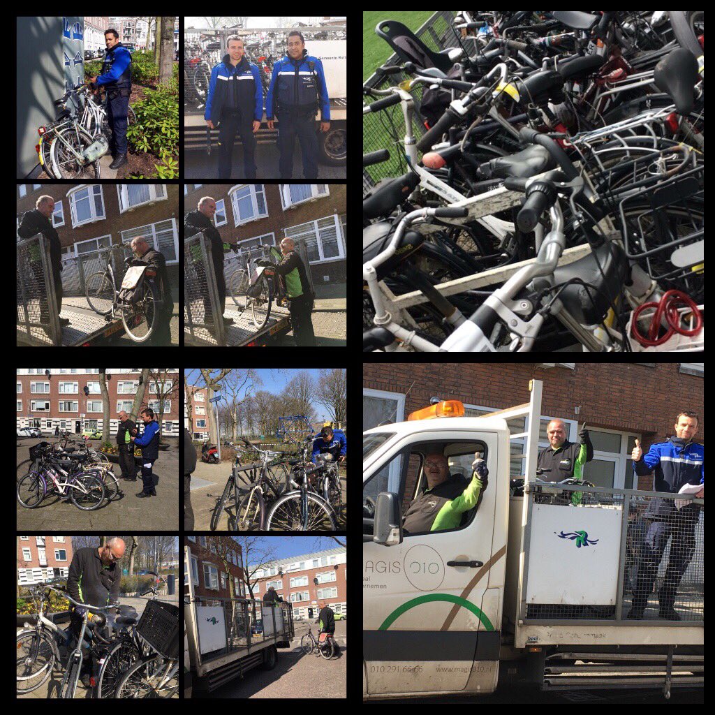 Handhaving_010's tweet photo. #Handhaving #WijkBeheer in gebied #Feijenoord, (wees) fietswrakkenactie gehouden met goede resultaten, 81 fietsen verwijdert samen met collega’s #Magis010, goede samenwerking👍🏽
^OS https://t.co/FHQKq9kuy3