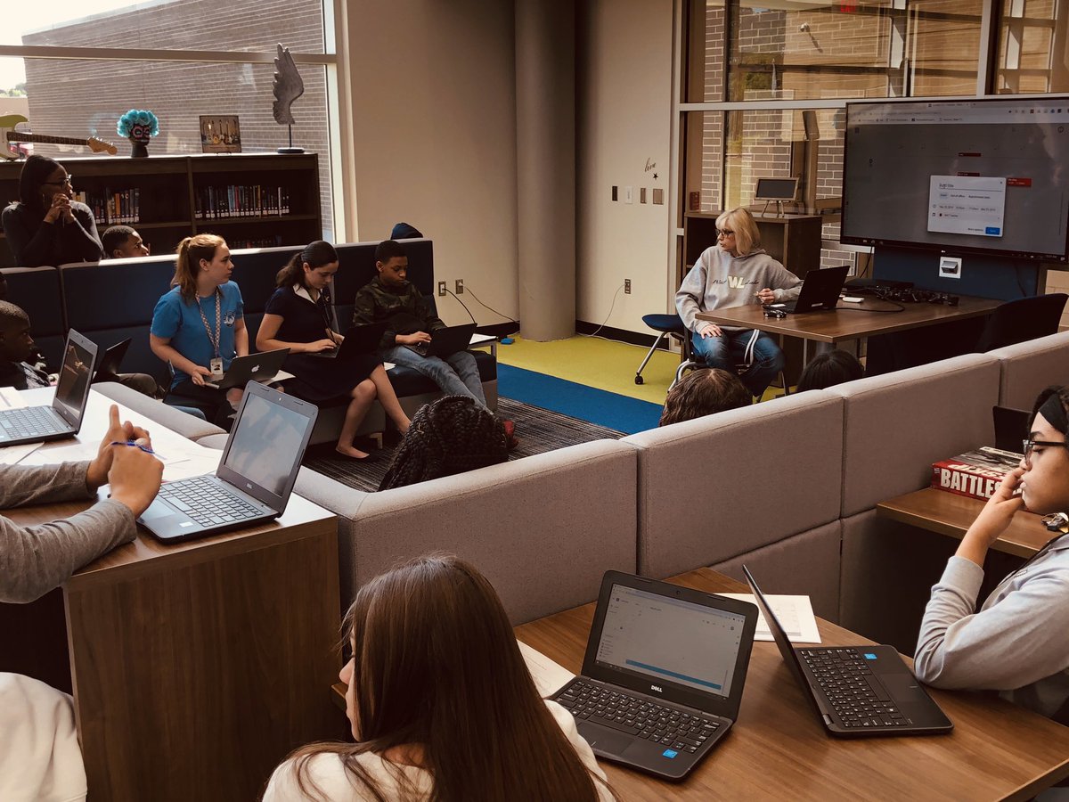 <a href="/HumbleISD_WLMS/">West Lake Middle School</a> @humbleisd_WLMSL Super awesome <a href="/GoogleForEdu/">Google for Education</a> calendar training for student-owned collaborative groups in LMC TODAY! <a href="/Herr_LisaG/">Lisa Herr</a> @MrsKChann are ROCKSTARS! #HumbleTILT #EdTech @humbleisd_dl #WLMSLeaveYourMark <a href="/CollegeBoard/">College Board</a> <a href="/AHSlibrary06/">AHS Library</a> <a href="/HumbleISD_ADV/">Humble ISD Advanced Learning</a>