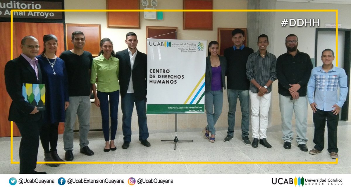 32 jóvenes egresaron del Curso sobre Sistemas de Protección de #DDHH en su segunda edición en la #UcabGuayana, organizado por el <a href="/CDH_UCAB/">Centro DDHH UCAB</a> y auspiciado por la Embajada #Suiza en #Venezuela. bit.ly/2U1S4SZ