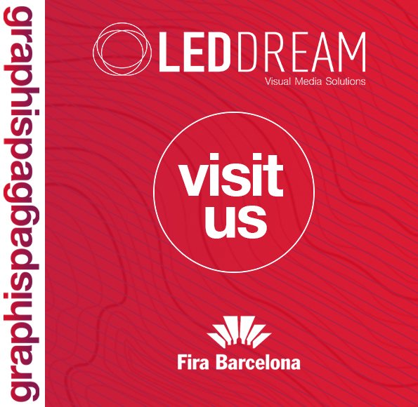 led_dream's tweet photo. #Graphispag Experience is coming soon!. @Fira_Barcelona @graphispag2019
We'll be waiting for you at Fira Barcelona on March 26-29, 2019
Interact with digital content & technology LED. Register free https://t.co/rqWCngW6U6
#Visual #Graphics #VisualDigital #CreativeSpaces #Print https://t.co/ki0ykUpSfw