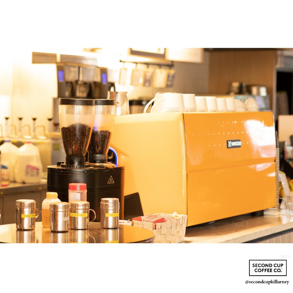 SCKillarney's tweet photo. Our Espresso Station! We are ready to prepare your favorite latte. Best Equipment in town. #SecondCupKillarney 
.
.
.
#SecondCupKillarney
#@SemmaPhotography
#SecondCupCleanLabel⠀
#SecondToNone ⠀
#DriveThru⠀
#coffeeshop
#specialtycoffee
#espresso⠀
#yycliving ⠀ https://t.co/nB9EZHekNs