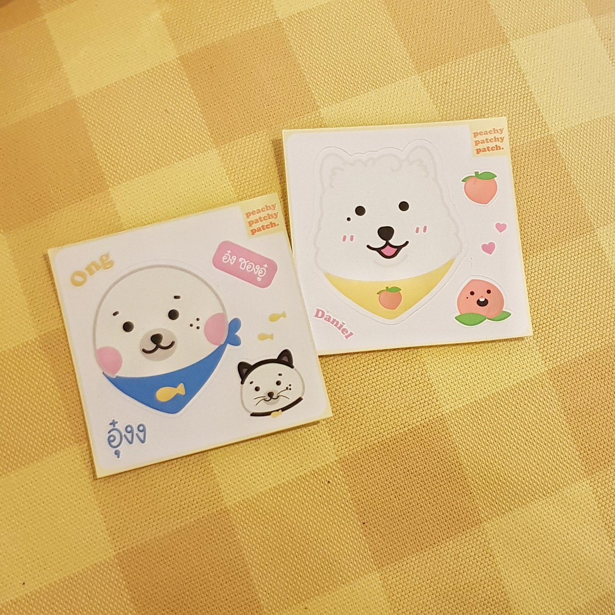 peachypatchy_p's tweet photo. 🌼มาแล้วววว~
✦ อุ๋งๆ*โฮ่งๆ &น้องพีช
รอบไปรจากงาน #FDAMARKET2
🎉https://t.co/HwWl5vmDYW
📍ปิดเมื่อของหมดสต็อกค่ะ
ทยอยจัดส่งอาทิตย์ละ1-2ครั้ง
🍑มารับน้องไปเลี้ยงกันนะคะ💕
#옹성우 #ongseongwu #KangDaniel #องเนียล #เนียลอง #nielong #OngNiel https://t.co/9jQC6mkFmx