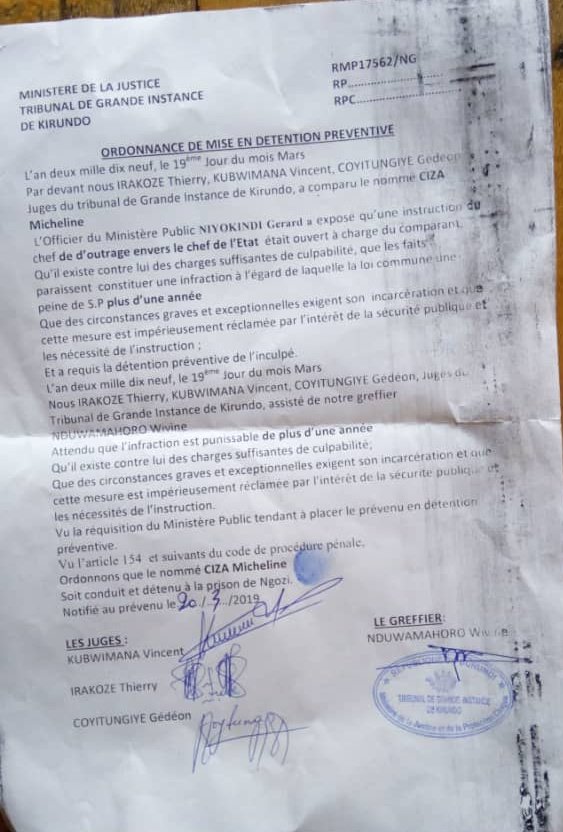 pnininahazwe's tweet image. Vincent Kubwimana, un des trois juges qui ont décidé l'incarcération des trois écolières Belyse, Éliane et Micheline parce "des circonstances graves et exceptionnelles l'exigent", "une mesure impérieusement réclamée par l'intérêt de la sécurité publique". #Burundi #FreeOurGirls