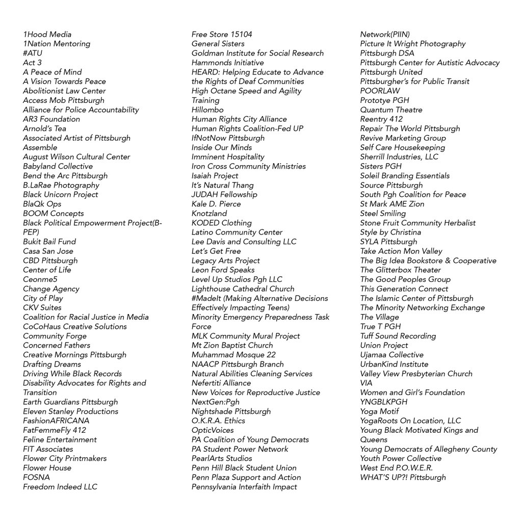 1hood's tweet photo. The open letter has more that 135 business &amp; organizations who demand justice for Antwon Rose II! Micheal Rosfeld must be held accountable for taking the life of this unarmed 17 year old boy.

DM us if you’d like to add your business or organization. Please RT. https://t.co/GfJJGqQb9u
