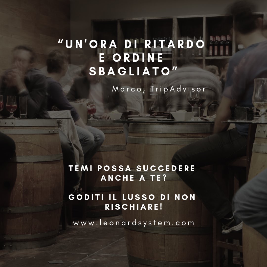 leonardsystem's tweet image. Sapevate che il 99% dei ristoranti ha ALMENO una #recensione negativa?
Esiste una soluzione #tecnologica, #innovativa e #digitale ai principali problemi della ristorazione contemporanea. 
Scrivi a Leonard e richiedi la tua prova gratuita: info@leonardsystem.com