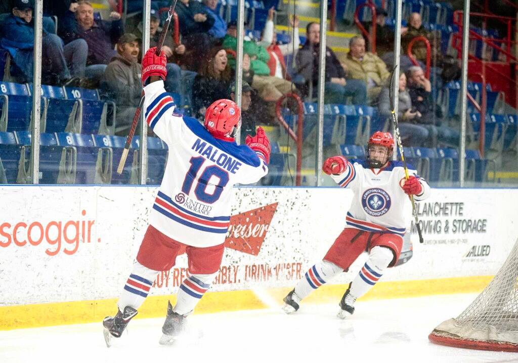 The L/A Nordiques defeated the Northeast Generals in Game 1 of the Coastal Division finale by a score of 5-1. Both teams will battle it out tonight in Game 2 at 7:30 in Attleboro, Massachusetts! If you cannot make the trip, catch all the action LIVE on HockeyTV!!

PC: Slover/SJ
