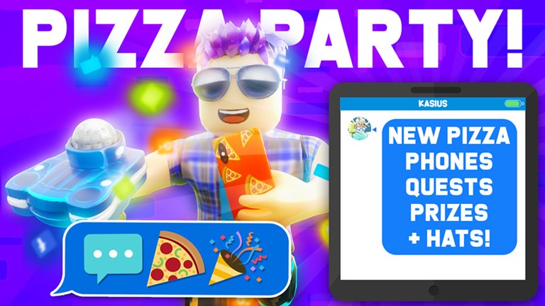 Ricky On Twitter If You Haven T Gotten All Your Pizza Badges From The Roblox Pizza Party Event Make Sure To Stop By Texting Simulator This Weekend Robloxdevs Videoinfluencers And Robloxstaff Will Be - all codes for roblox texting simulator