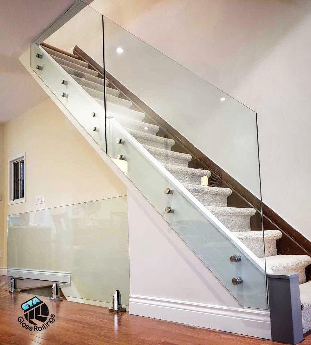 GtaGlass's tweet photo. These #glass #railings made this #Toronto house brighter and visually bigger. A perfect combination of #stainlesssteel and 12mm glass. 
#frameless #GTA https://t.co/Mlyf2Odwp0
