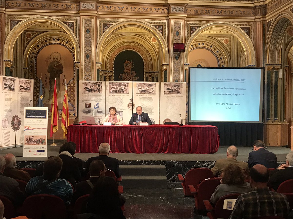 UNESCOValencia's tweet photo. Conferencias de la segunda jornada en #XVMultaqa, con Soha Abboud-Haggar, Abraham Haim y Cheikh Khaled Bentounes
#CentroUnescoValencia https://t.co/XTfN5bAIjr