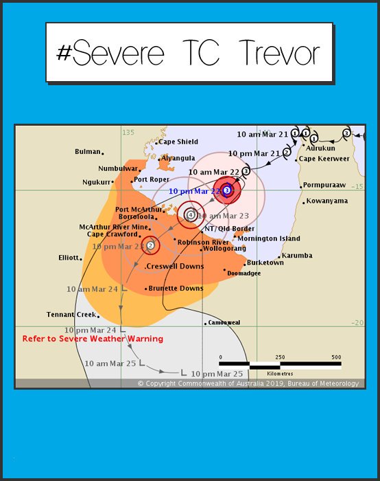 WeatherPlatform's tweet image. #TCVeronica and #TCTrevor in their tracks, the 'husband &amp;amp; wife' that will never meet. #Weather
Bom.gov.au/warnings
Instagram.com/WeatherPlatform