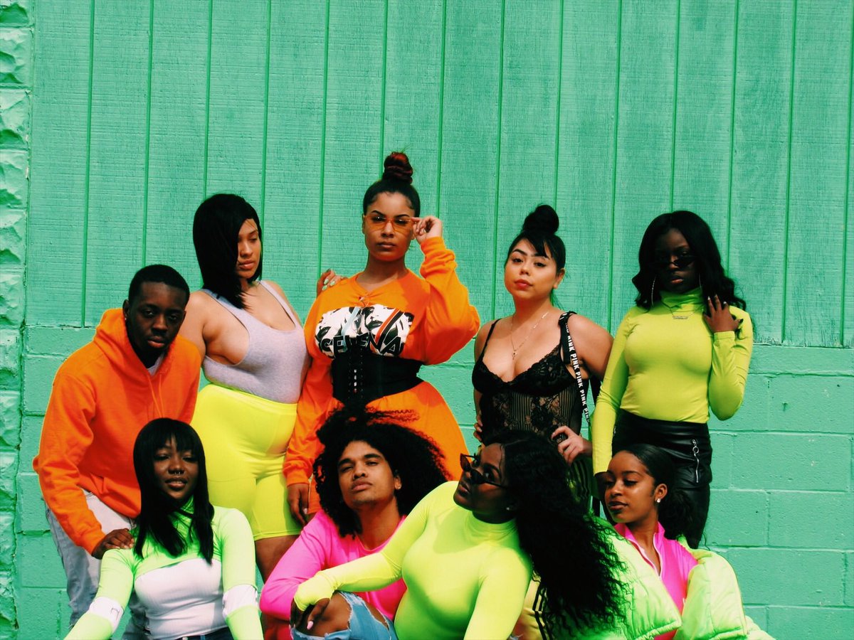 mdelscollective's tweet photo. If you thought those pictures were bomb, come out APRIL 9TH for Our Neon Fashion Show in the SSC ballroom at 7pm and see more looks from MC💚
#NEONFashion photos done by @sydvisions 
#AlloftheLightss💚🧡💕 #UMES https://t.co/bbHlzFkDHM