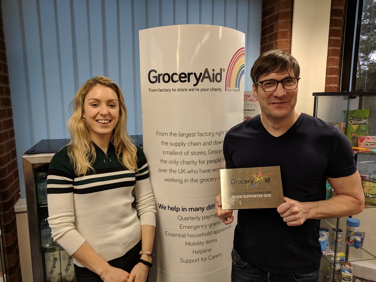 Congratulations to <a href="/Go2Grocery/">Go2Grocery</a>  on their Silver Award from <a href="/groceryaid/">GroceryAid🌈</a>  for their work to raise awareness and raise funds for the charity; supporting 2 of their 3 pillars! 🏆😀