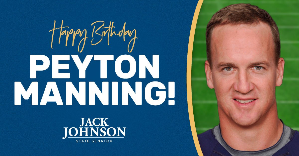 Happy birthday to the legendary Peyton Manning! 