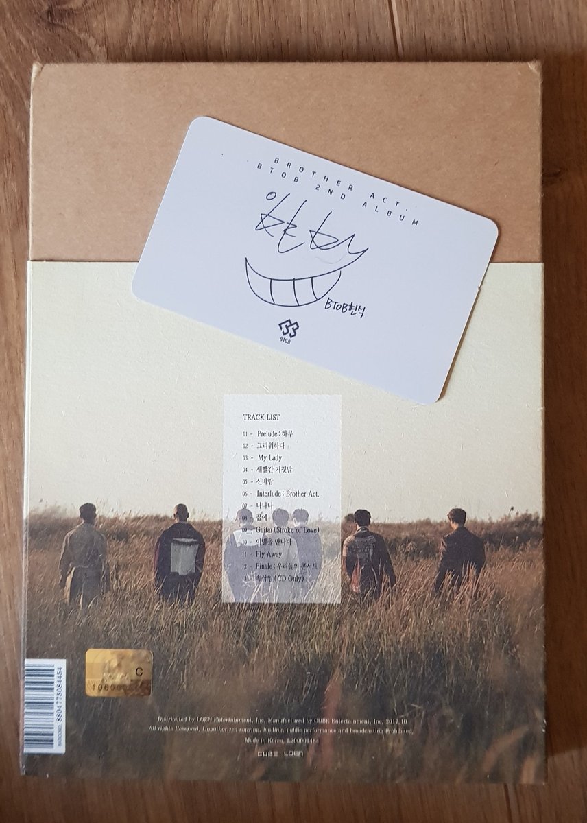 BtoB - Brother ActPhotocard : HyunSik Favorite Song : Finale : Our Concert