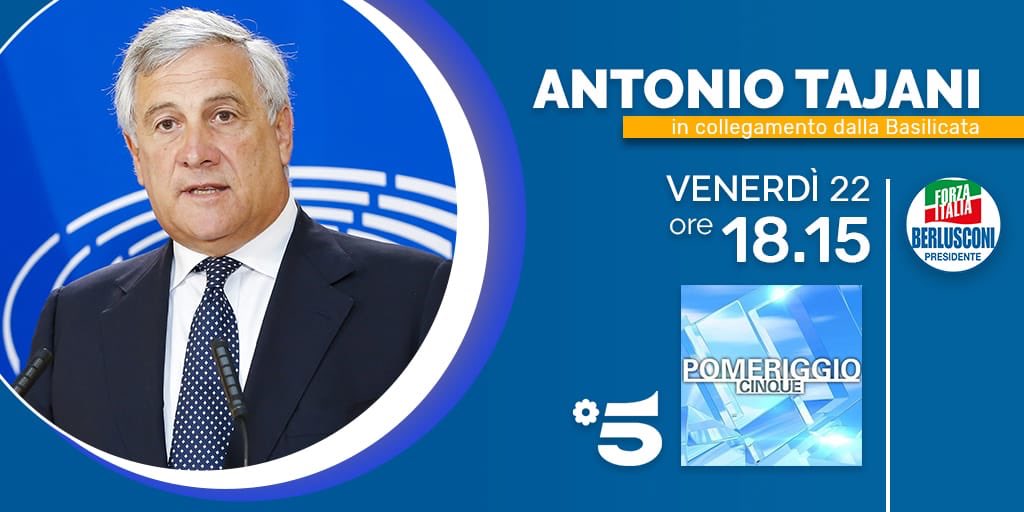 Alle 18:15 sarò in collegamento da Matera in diretta su Canale 5 @pomeriggio5 📺