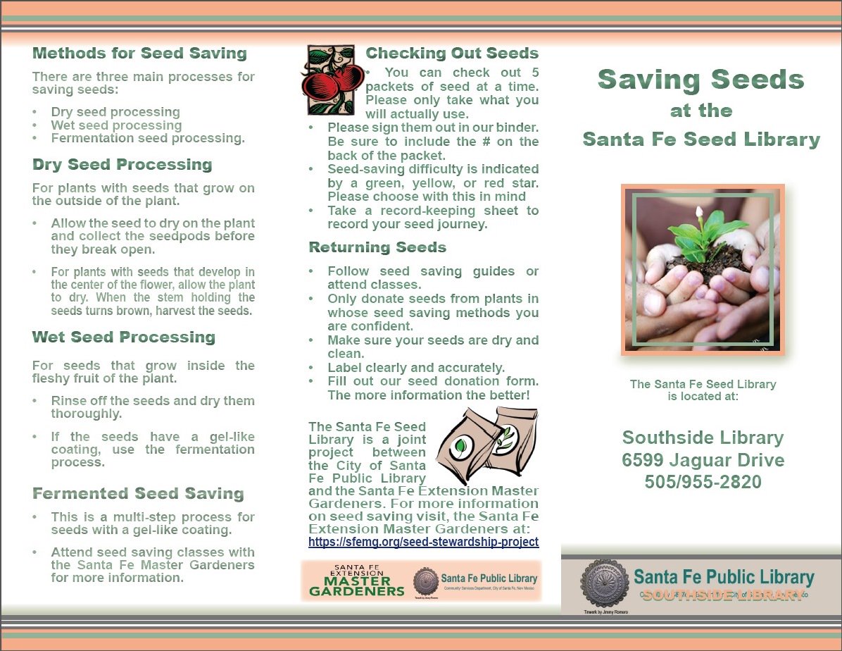 sfpl's tweet photo. Saving seeds at the #SantaFeSeedLibrary at #SouthsideLibrary! https://t.co/cXIi5bEufK