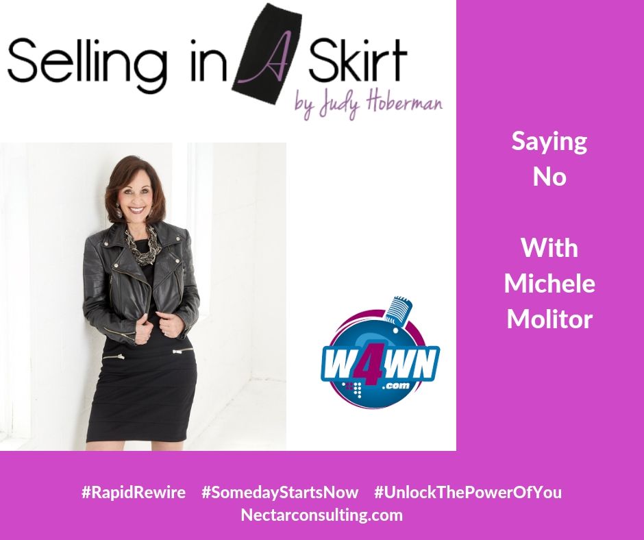 michelemolitor's tweet photo. I recently joined Judy Hoberman on her podcast Selling In A Skirt to talk about the word NO and how saying no can make space for something better. You can listen to our conversation here: https://t.co/cFd0AHLCdu #RapidRewire #SomedayStartsNow #UnlockThePowerOfYou https://t.co/hwZjQU7bsN