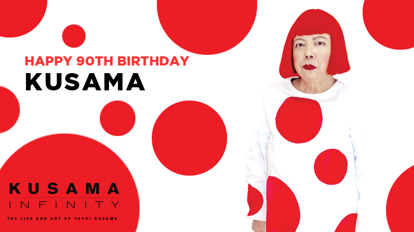 Happy Birthday, Yayoi Kusama! Thank you for your infinite creativity ❤️ #KusamaInfinity