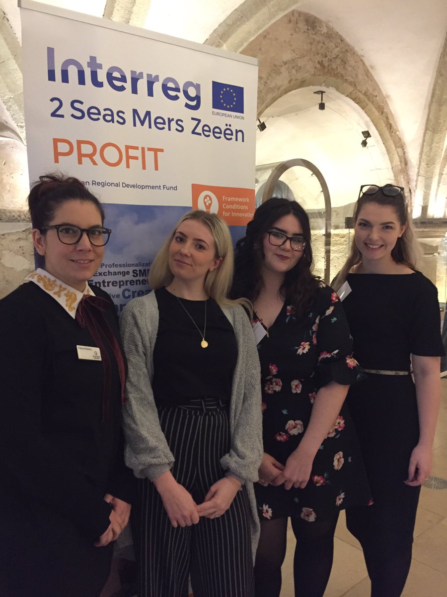 Fantastic to catch up with our @toevho @CanterburyCCUni #tourism #events graduates - all 4 working for @VisitKentBiz - whilst at the Spring Networking Event in the stunning venue of @RochesterCathed #CCCUProud @CCCUStudents @OutreachCCCU