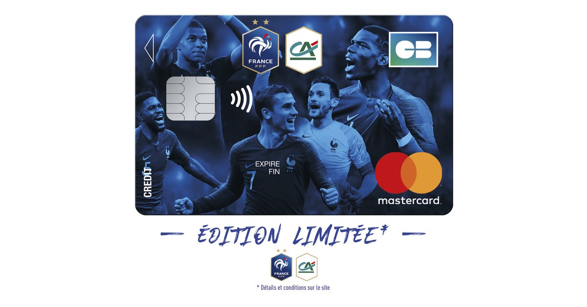 CA_BriePicardie's tweet photo. Les 2 étoiles ne sont pas seulement sur le maillot de la @FFF mais aussi sur notre carte aux couleurs des bleus ! ⭐️⭐️Pour les avoir dans la poche, rendez-vous en agence ⚽️#CORFRA https://t.co/1rgqBn2sgB