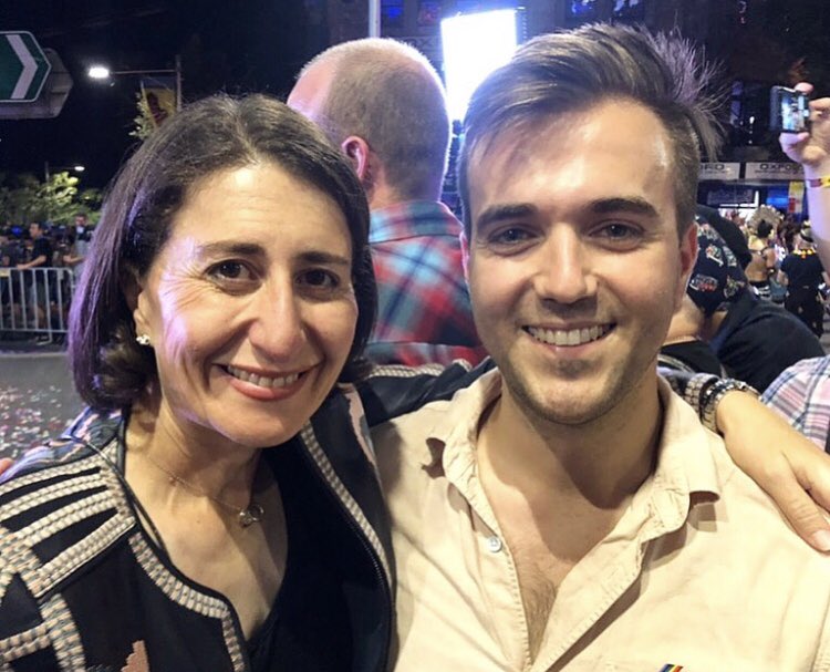 Taylor_NSG's tweet photo. I feel lucky every single day to work for the 45th Premier of NSW, @GladysB. Gladys is full of integrity, works incredibly hard, is kind and genuinely cares about making NSW a better state. So today, #LetsGetItDone and re-elect the Berejiklian Coalition Government. 👊🏻 https://t.co/Mh8vUWj4la