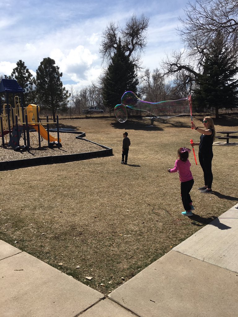Started off our spring break with a SOAR card party for awesome behavior. Today we had a bubble party... what a great way to just giggle and enjoy being little!  such a beautiful day! #KinderFish109 #IncredibleWES #PBIS #letthembelittle
