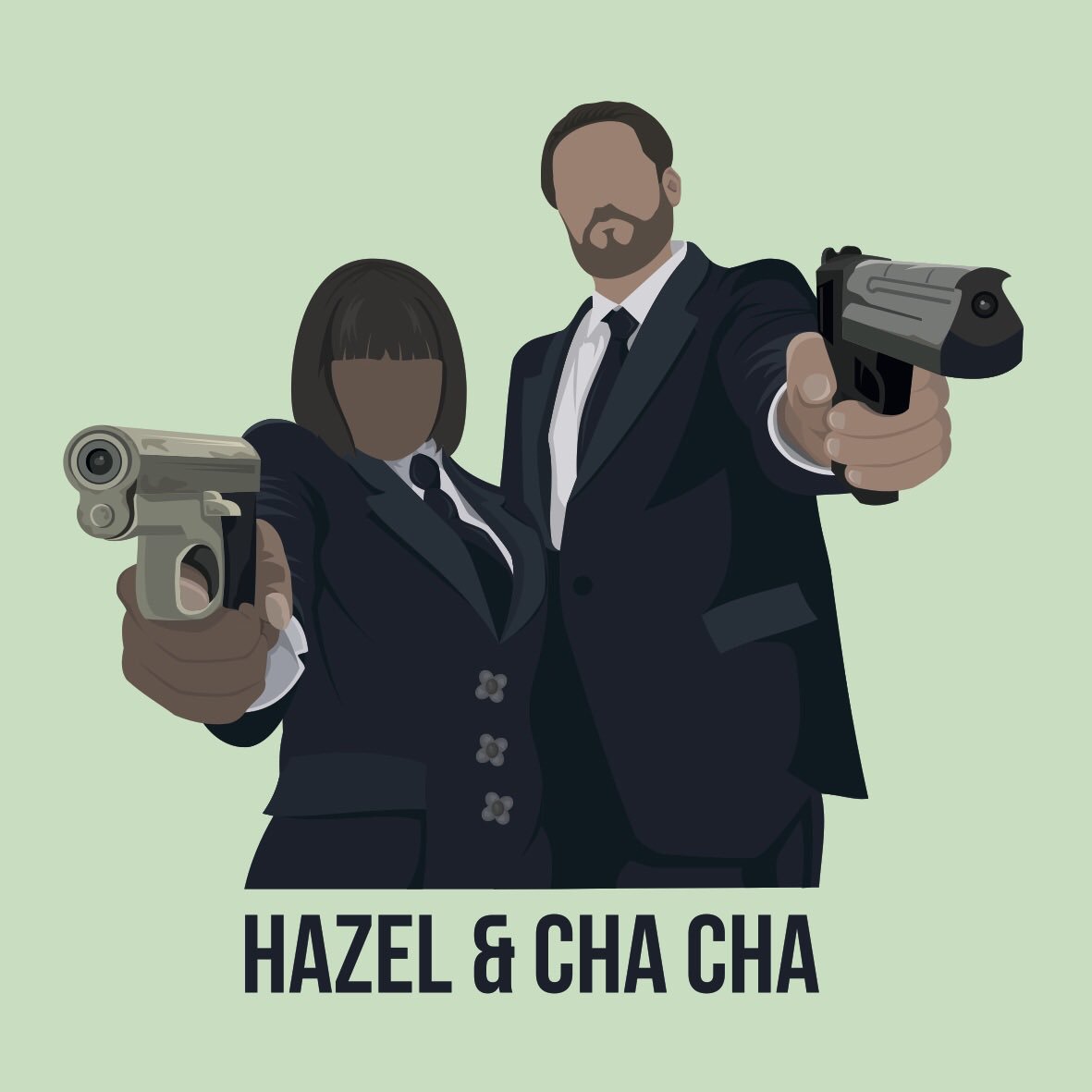 bethrmoore10's tweet photo. Watched @UmbrellaAcad a little while ago and love it!! Have done a couple of drawings for it and plan to do more but  here’s Hazel and Cha Cha who I thought were pretty epic characters! #umbrellaacadamy #hazelandchacha #vectorart https://t.co/zTPsHOQVIQ