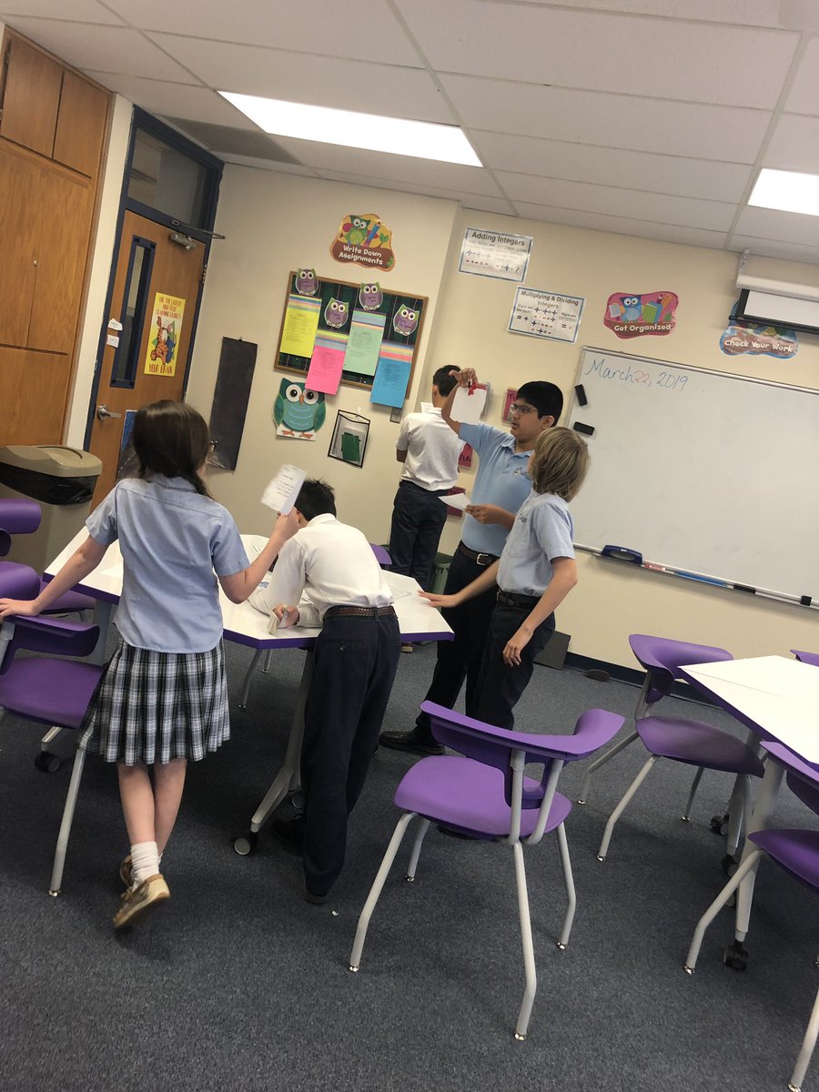 TrimbleLesley's tweet photo. We figured out the clues to get back from the 80’s-just in time for lunch!  Loved the conversations and group work in our club-time today!@RobinsonTeach @OakridgeMS1 https://t.co/BxHWvRfOTp