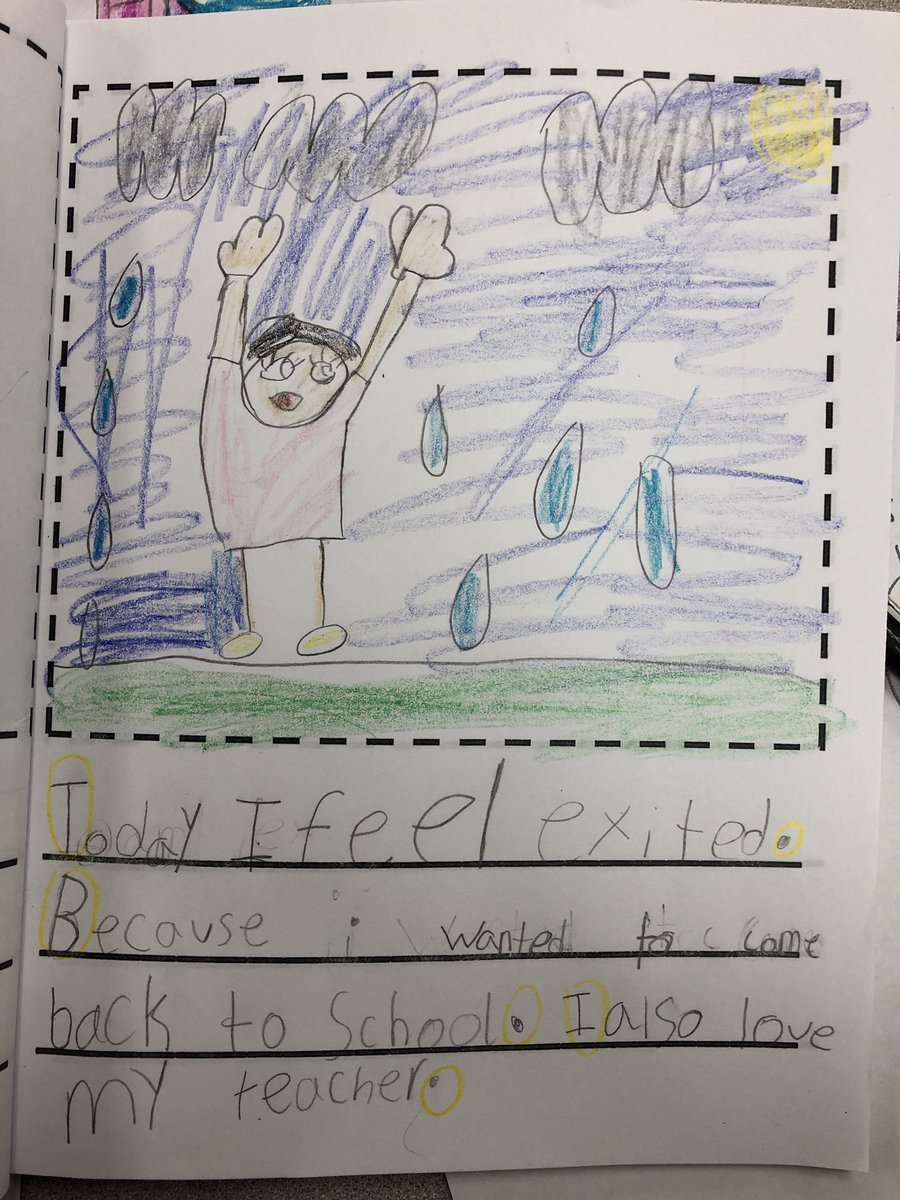 ColominaHeather's tweet photo. This kindergarten author made my day!! 💛 #mccallfeels #kinderrocks https://t.co/y74O8bBpNC