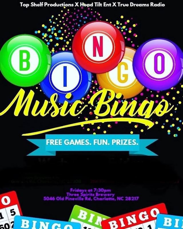 3SpiritsBrewery's tweet photo. Come out TONIGHT (Friday) for MUSIC BINGO. It’s an amazing night of music, prizes, and beer. Test your music knowledge and compete against your friends and other patrons. It’s easy to play, and everyone is welcome! #3SB
__________
#craftbeer #beer #drink… https://t.co/5pJxkI6TKB https://t.co/4e3yTGz8A4