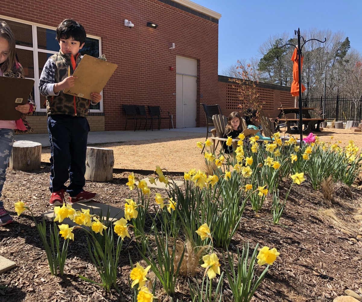favalea10's tweet photo. Using our senses to find signs of spring. #springishere #5senses @LHESPrincipal @LHECMES https://t.co/2tMZGRHjeX