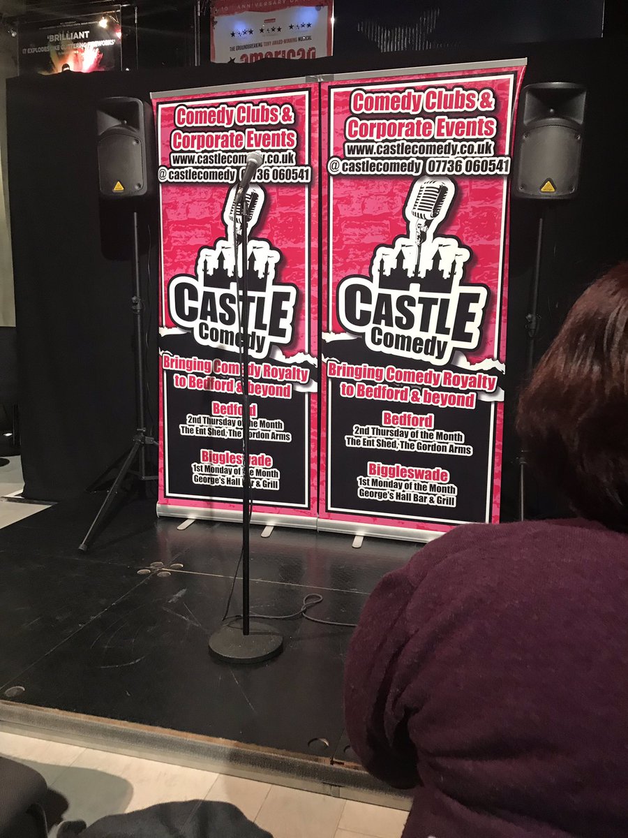 adrianmcdonagh's tweet photo. Spending the night with @CastleComedy in Milton Keynes. First act @dianespencerfun was hilarious! @simonbrodkin coming next! https://t.co/uFHip9w4jQ