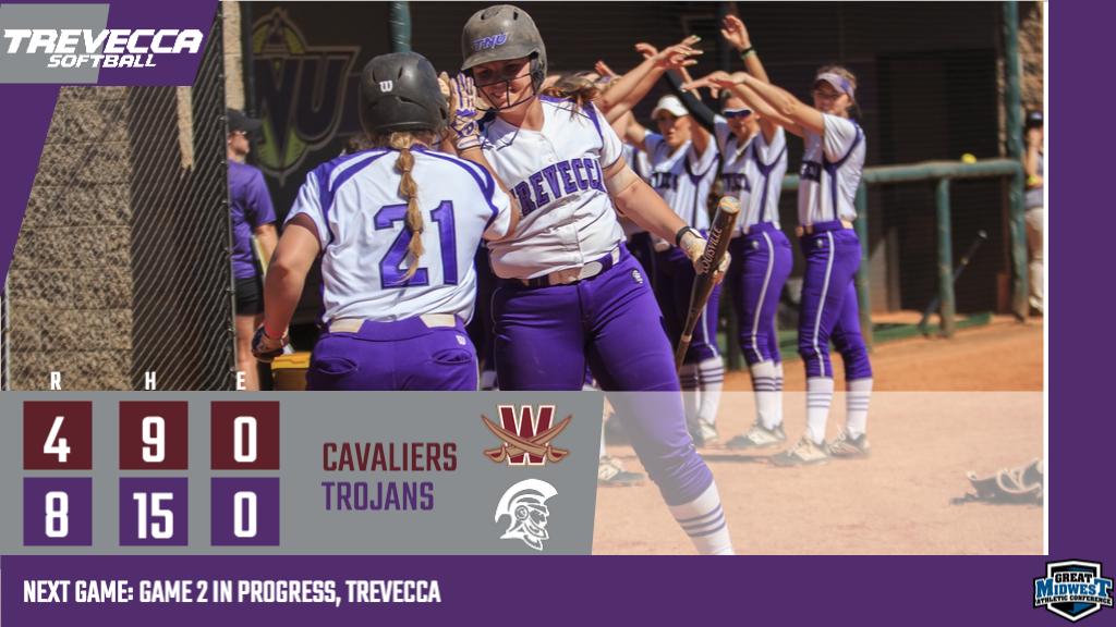 tnusports's tweet photo. Trevecca hit three home runs in a 8-4 win over Walsh, Megan Groves hit two and MaKray Odom hit the other
Trojans Hosting Cavaliers for Game Two now @ Trevecca Softball Complex
Watch Live Links @ https://t.co/wQYtrk6DMy
#HillDEFENDED https://t.co/LJ2y6aRnET