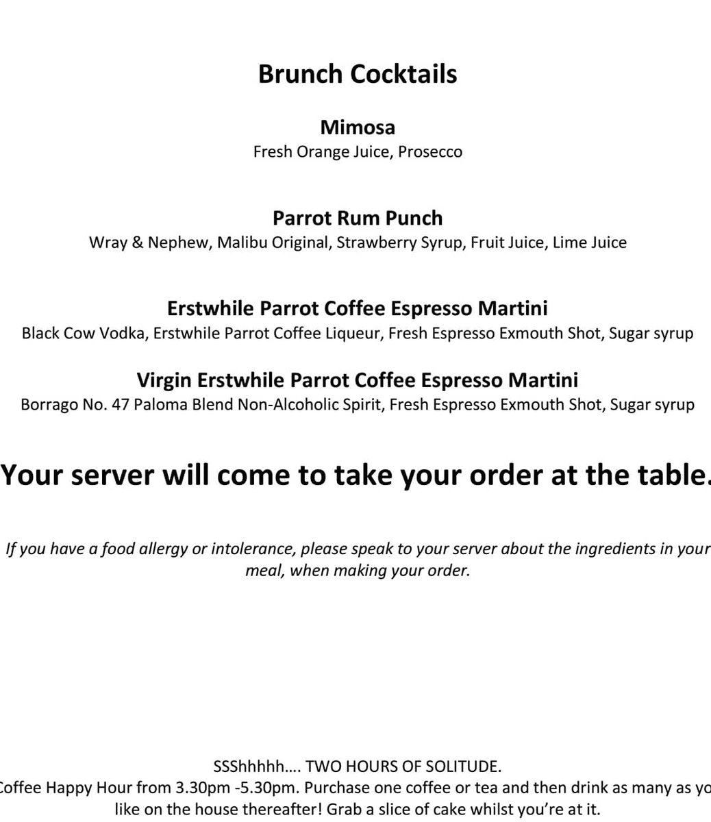 Our weekend brunches are back! It also includes a nice Pan Fried vegan dish. Scroll across to check out the full menu.

Happy hour from 3.30pm - 5.30pm

Warm Regards

#uptongardens #plaistow #uptonpark #stratford #greenstreet  #lifeinlondon  #vegan #fullenglish #bottomlesscoffee