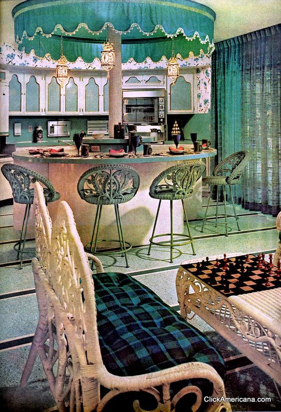 karenshane63's tweet image. #1960s Carousel Kitchen #moddecor #retrokitchens #vintagekitchens