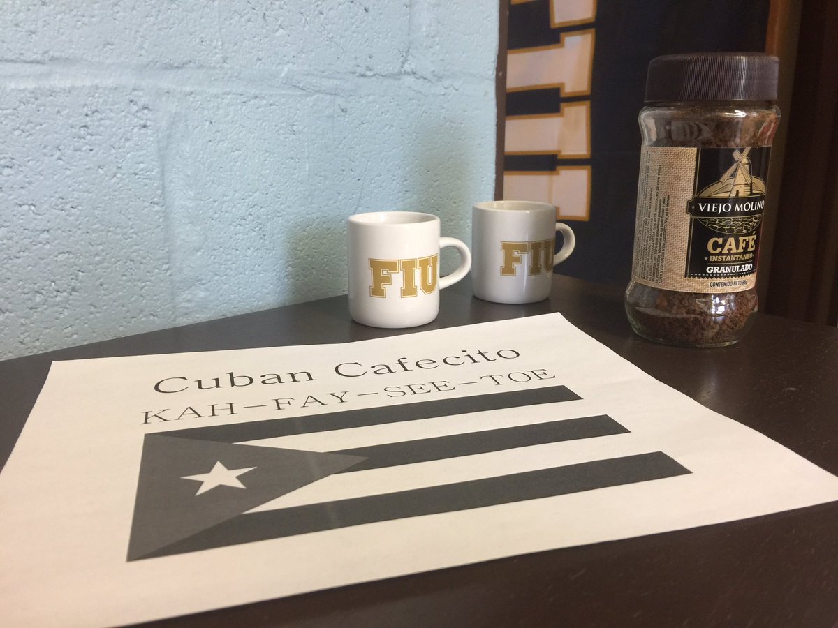 Proud to bring a little bit of home to @DundalkES on College Day. #PawsUp #miami #305 #cafecitotime ☕️🇨🇺🇯🇲🇨🇴🇵🇷🇧🇷🇻🇪🇪🇨🇩🇴🇭🇳🇲🇽🇬🇹🇨🇷🌴