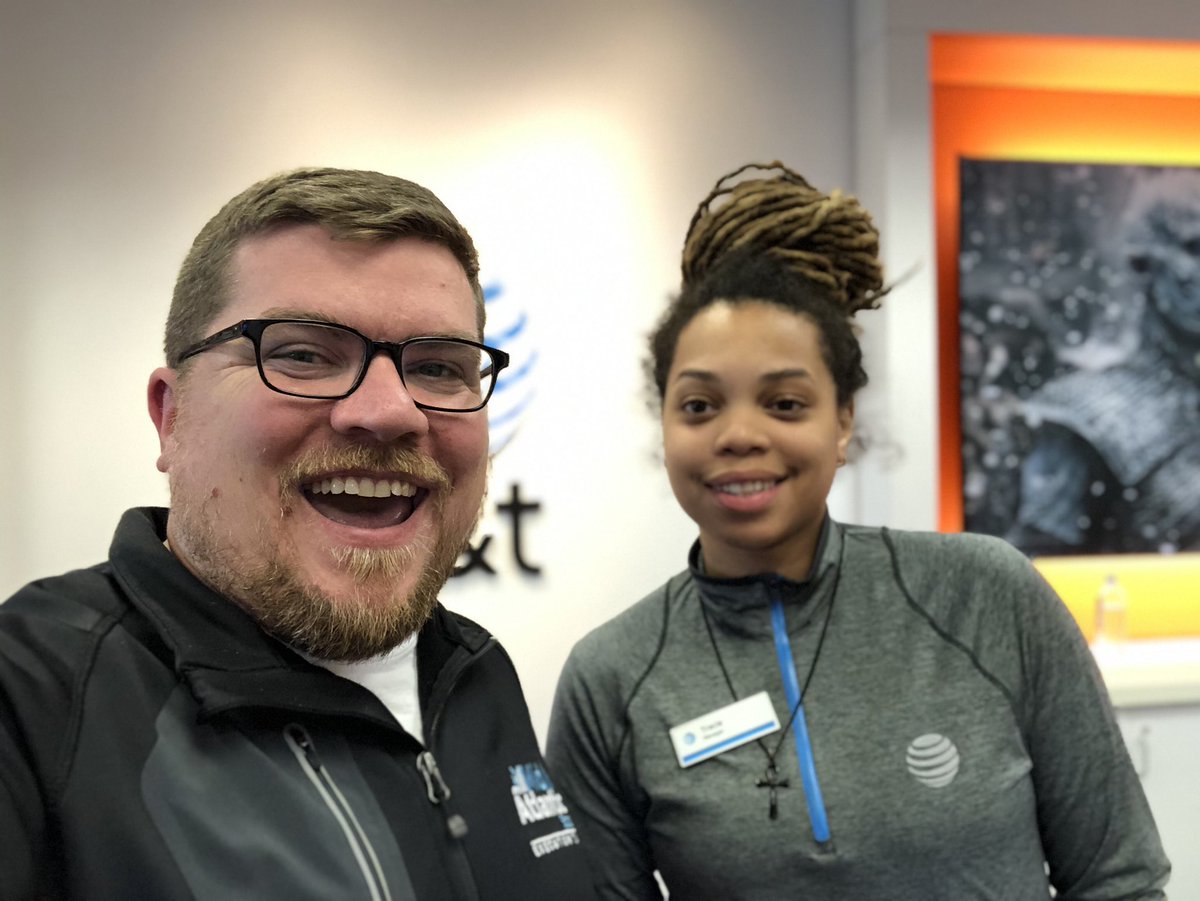 WillC6297's tweet image. Wrapped up #FieldFridays at @DobbinStr0ng with @att_tracie #WeGoWayback #Eastpoint