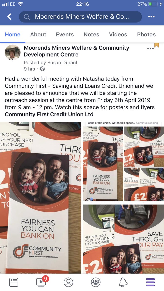 SusanJDurant's tweet image. Great meeting with Natasha today, date set to start the outreach service #MMWCDC Friday 5th April from 9 am - 12 pm #CommunityFirstCreditUnion @Ed_Miliband @eastareateam @MyDoncaster @MayorRos