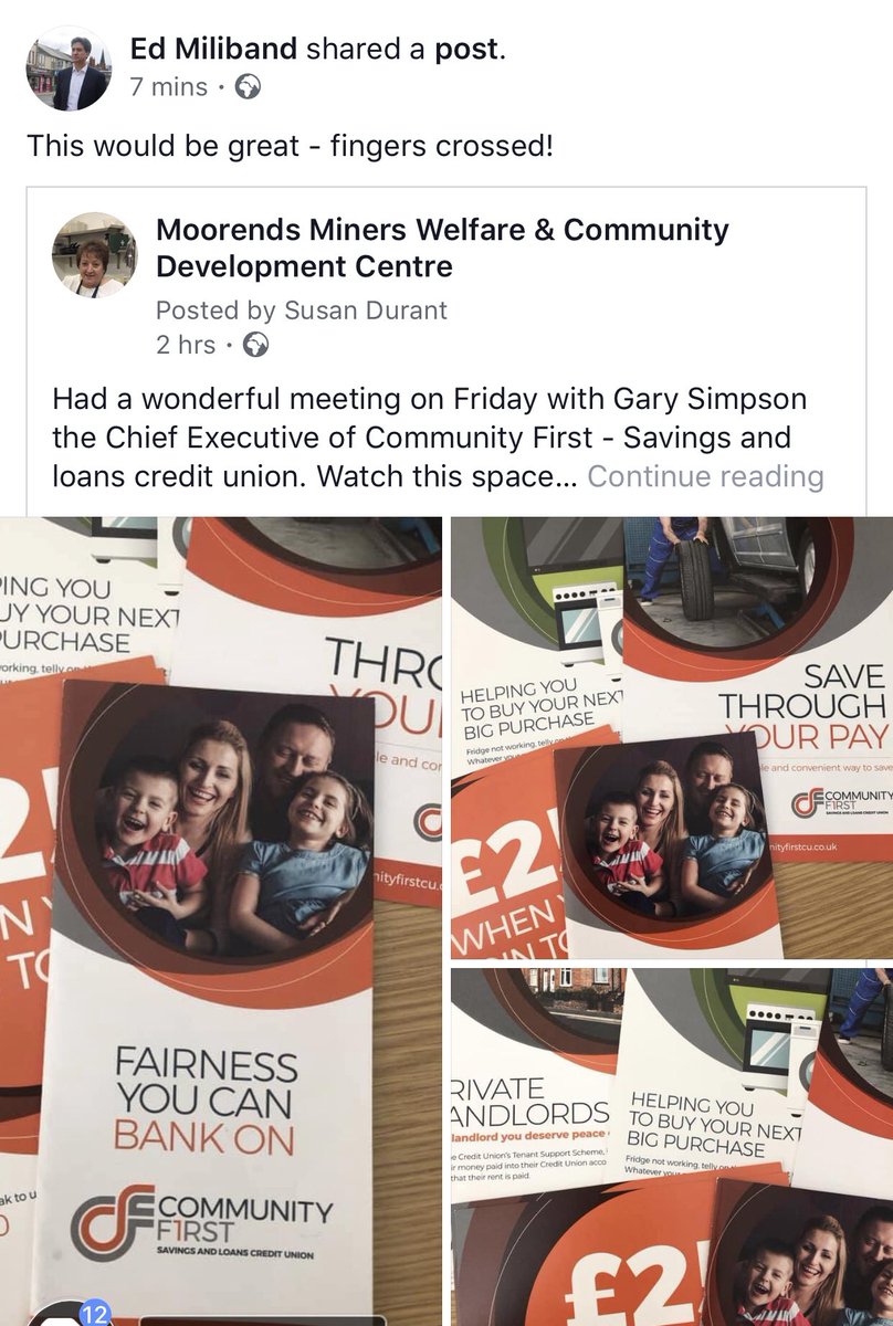 SusanJDurant's tweet image. Great meeting with Natasha today, date set to start the outreach service #MMWCDC Friday 5th April from 9 am - 12 pm #CommunityFirstCreditUnion @Ed_Miliband @eastareateam @MyDoncaster @MayorRos