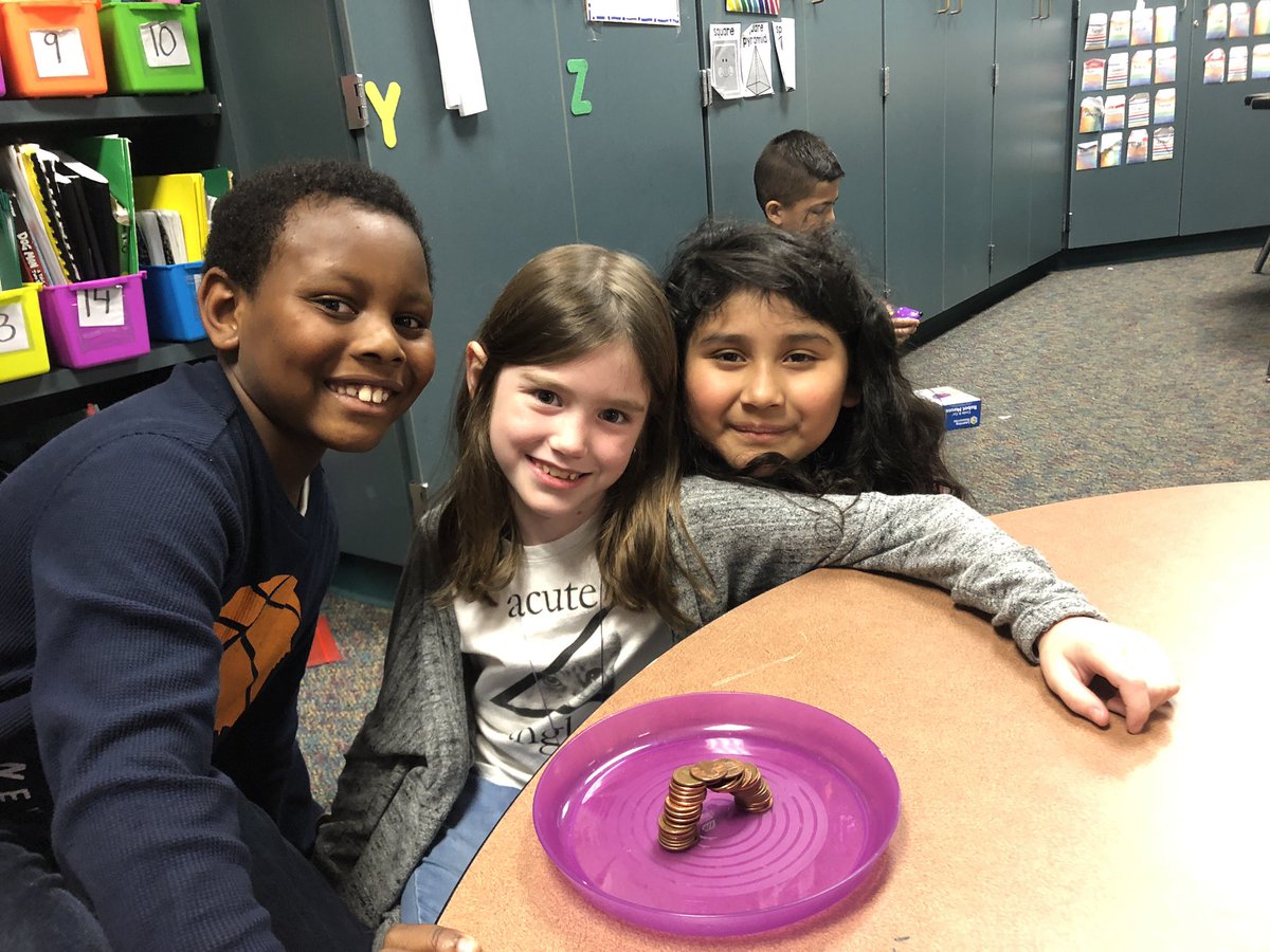 lauraboulet_GTE's tweet photo. STEM DAY FRIDAY! Can they build a rainbow out of pennies?!? ππ My students continue to amaze me!!! #2ndgrade #AmazingatPLE @HumbleISD_PLE https://t.co/N99XVfg8V4